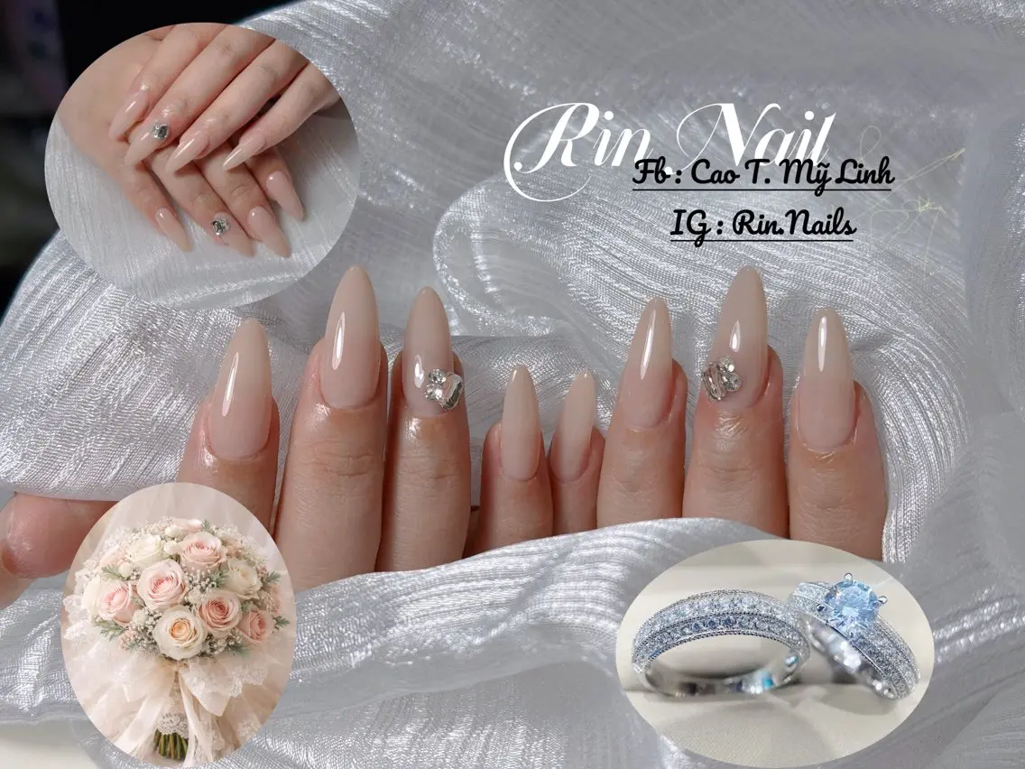 ネイル ピンク シンプルネイル ブライダルネイル ハンドネイル Rin Nailのネイルデザイン