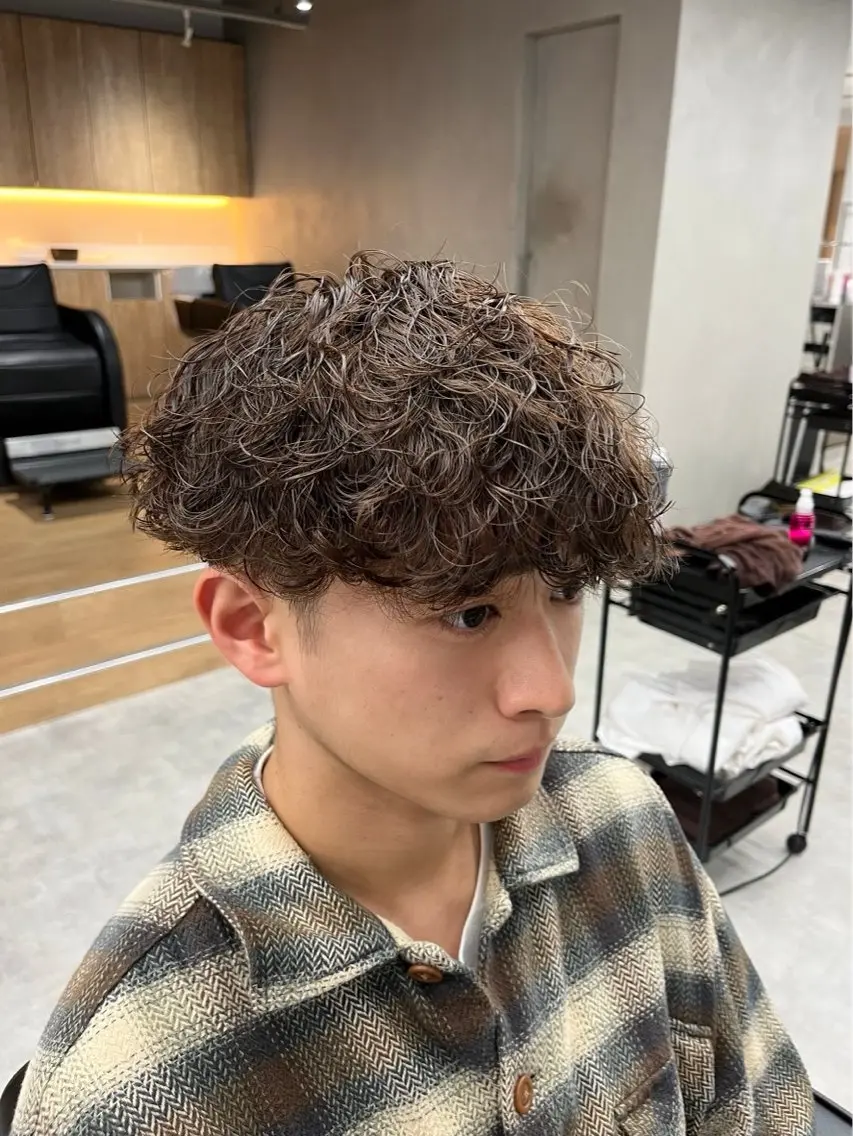 パーマ メンズ カットモデル募集中 新潟万代/こたろ🐯のヘアスタイル