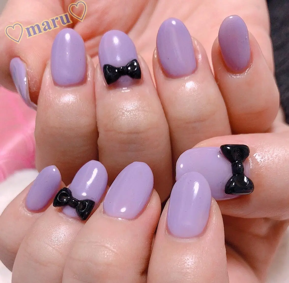 ネイル リボン ハンドネイル フットネイル まるみ ♡のその他イメージ