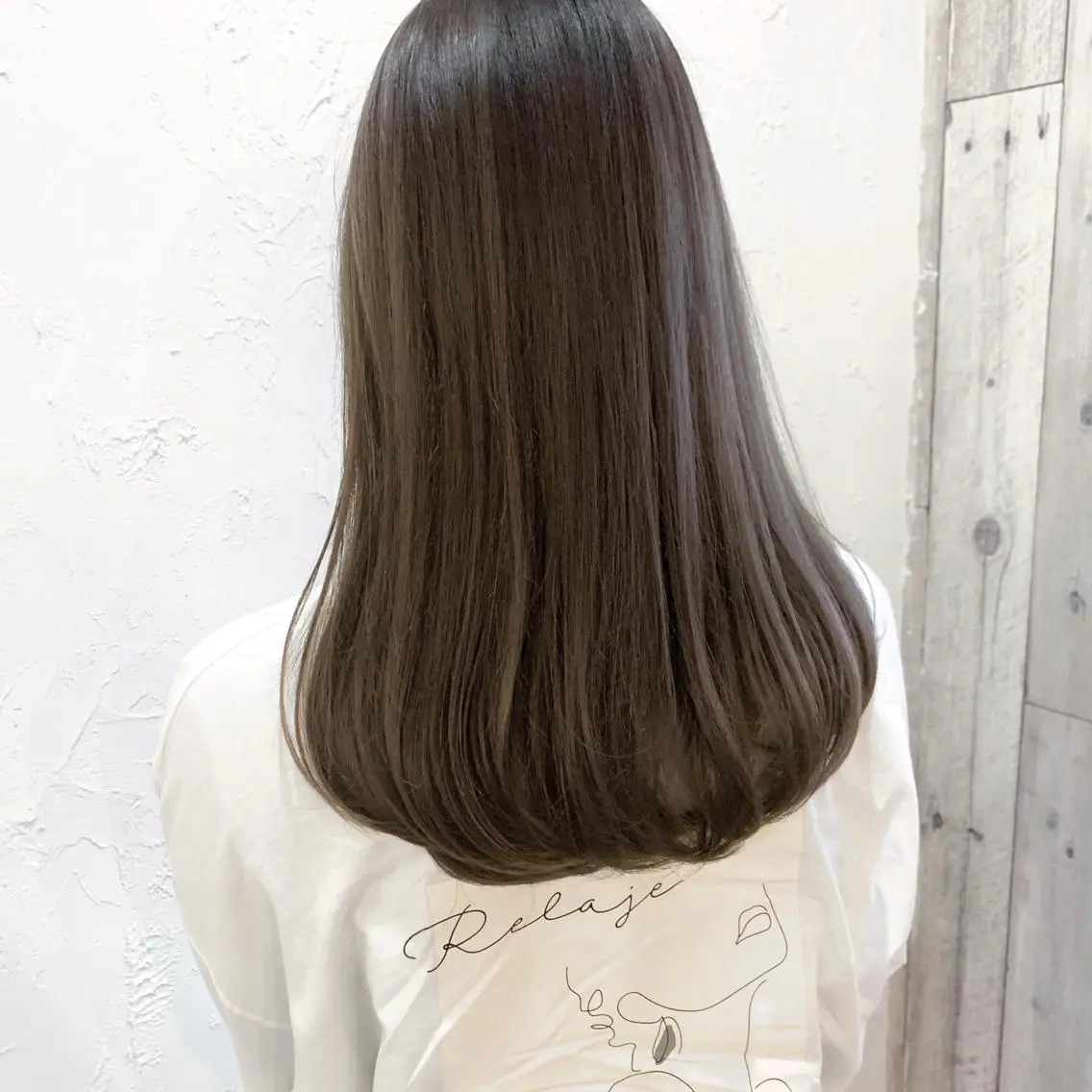 セミロング カラー カット ヘアカラー トリートメント MAYU 💚森下のヘアスタイル