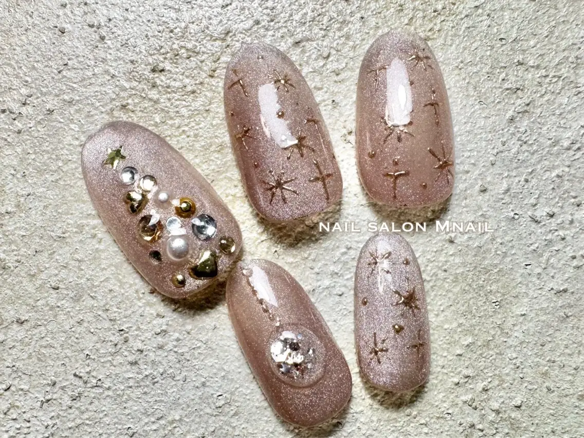 ネイル 冬ネイル クリスマス ハンドネイル ハンドケア Mnail ちひろのネイルデザイン