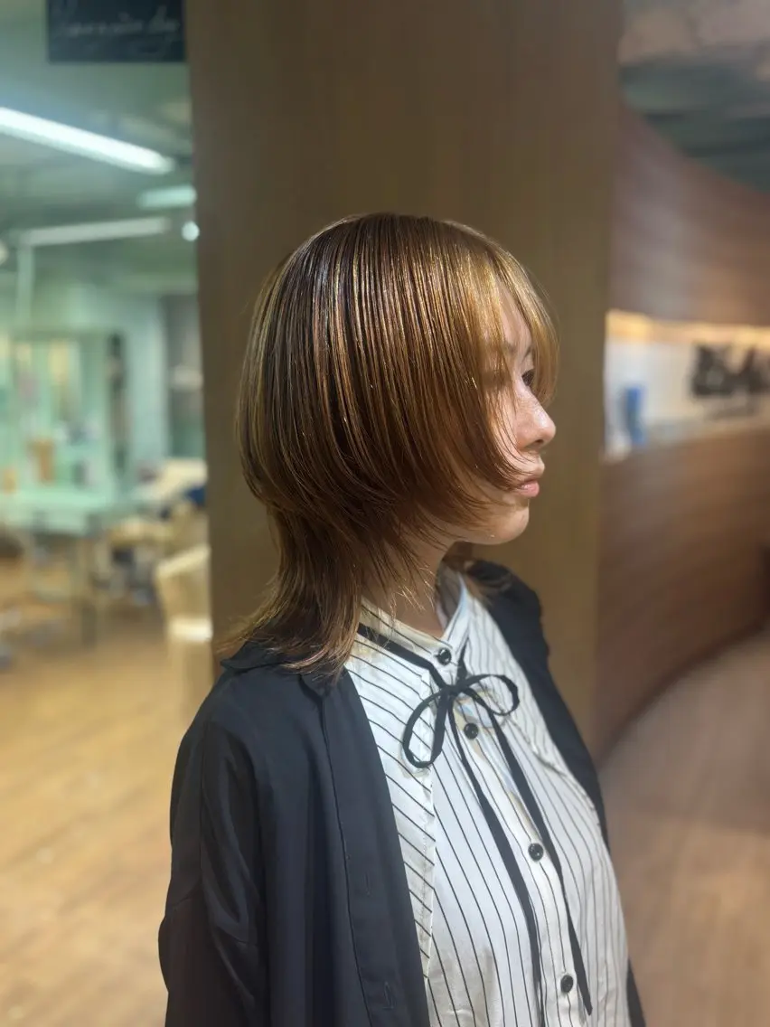 ミディアム カット ボブ/ショート/ maru🩵💚のヘアスタイル