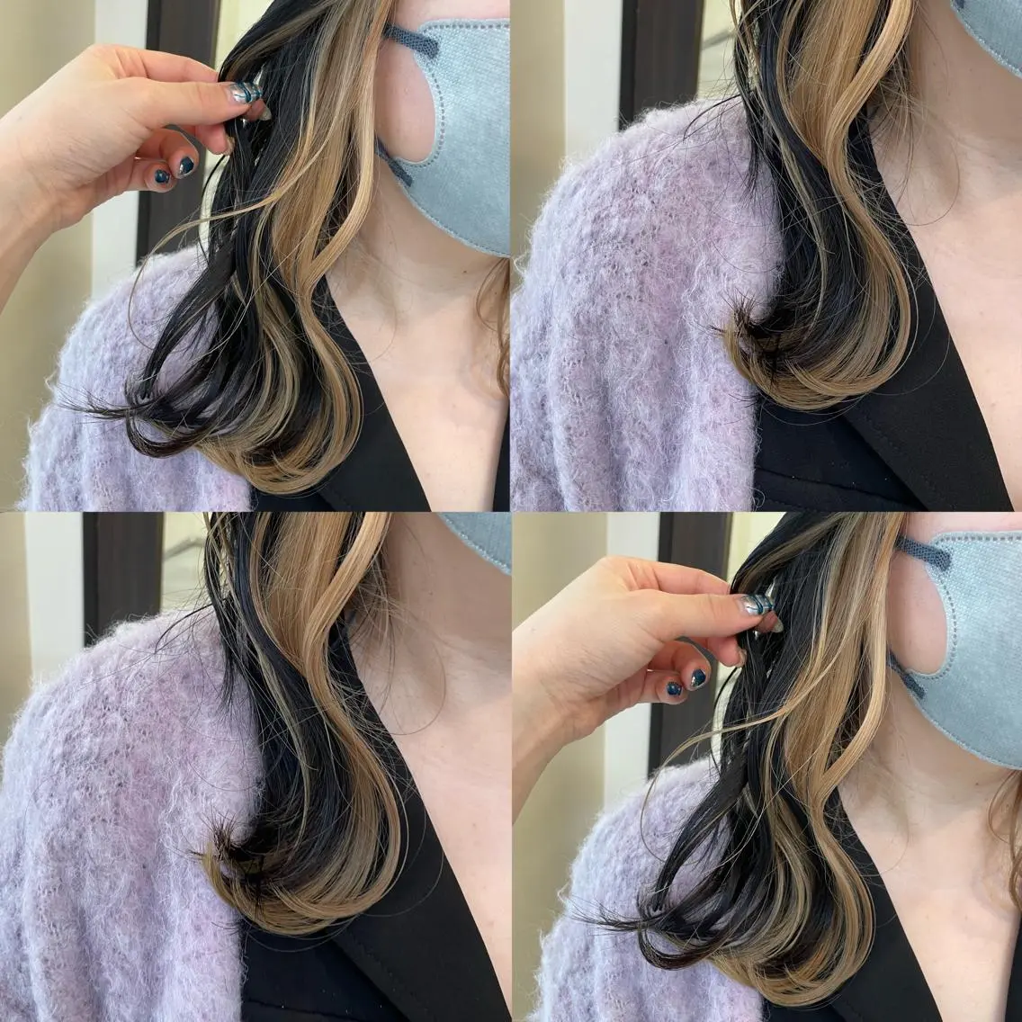 セミロング ヘアカラー トリートメント 髪質改善×透明感× 艶髪🥀HIYORIのヘアスタイル