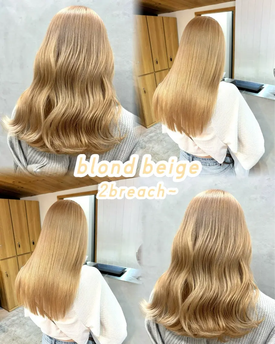 ロング カラー ヘアアレンジ ベージュカラー ブロンド ブロンドベージュ ダブルカラー ミルクティーベージュ ヘアカラー 坂齋大地/レイヤー/ ミルクティーのヘアスタイル