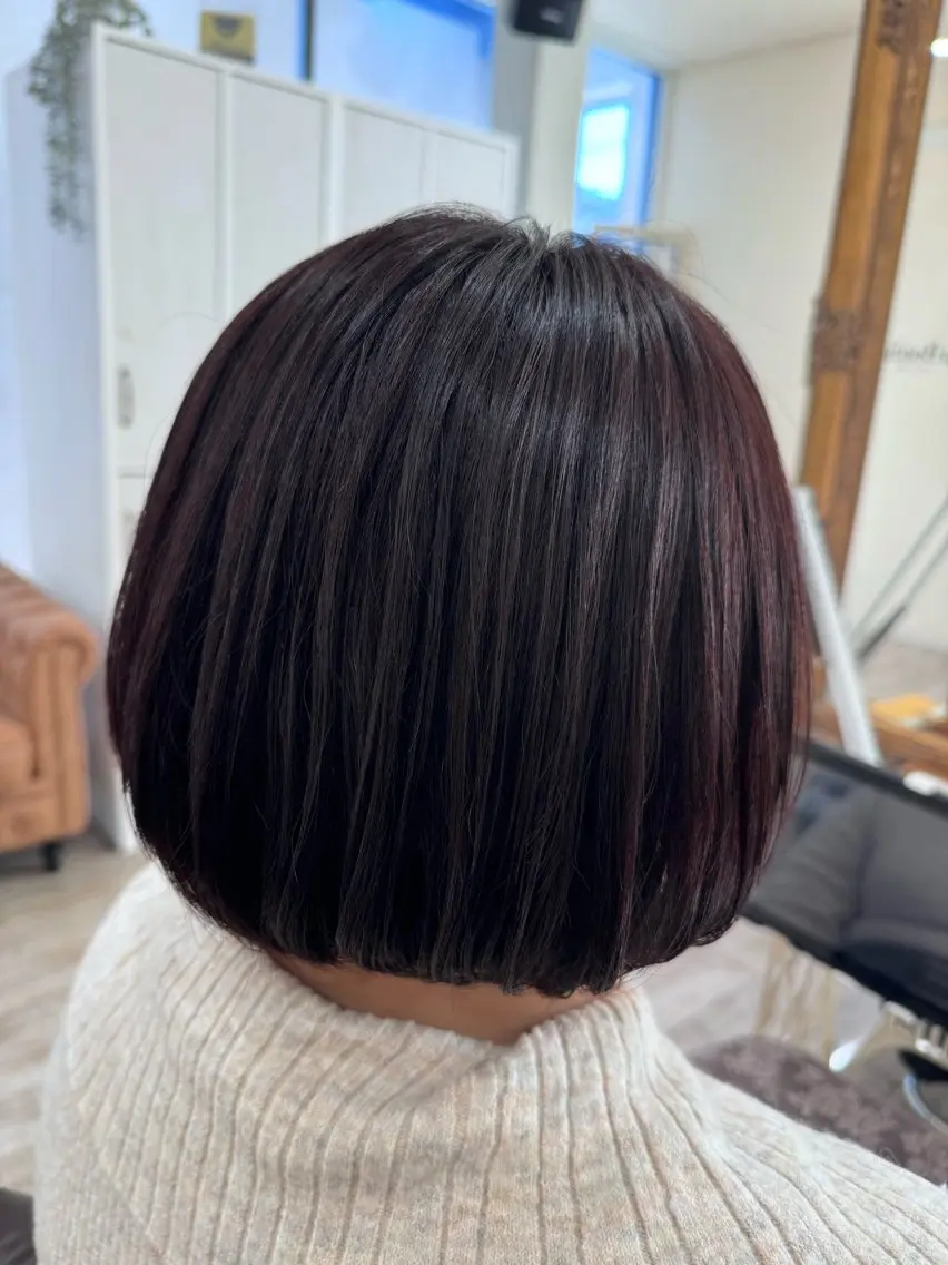 ショート カラー ボブレイヤー ボブ 髪質改善 レイヤーカット カット ヘアカラー トリートメント 新越谷noble店長 松本拓也▶◀*.のヘアスタイル