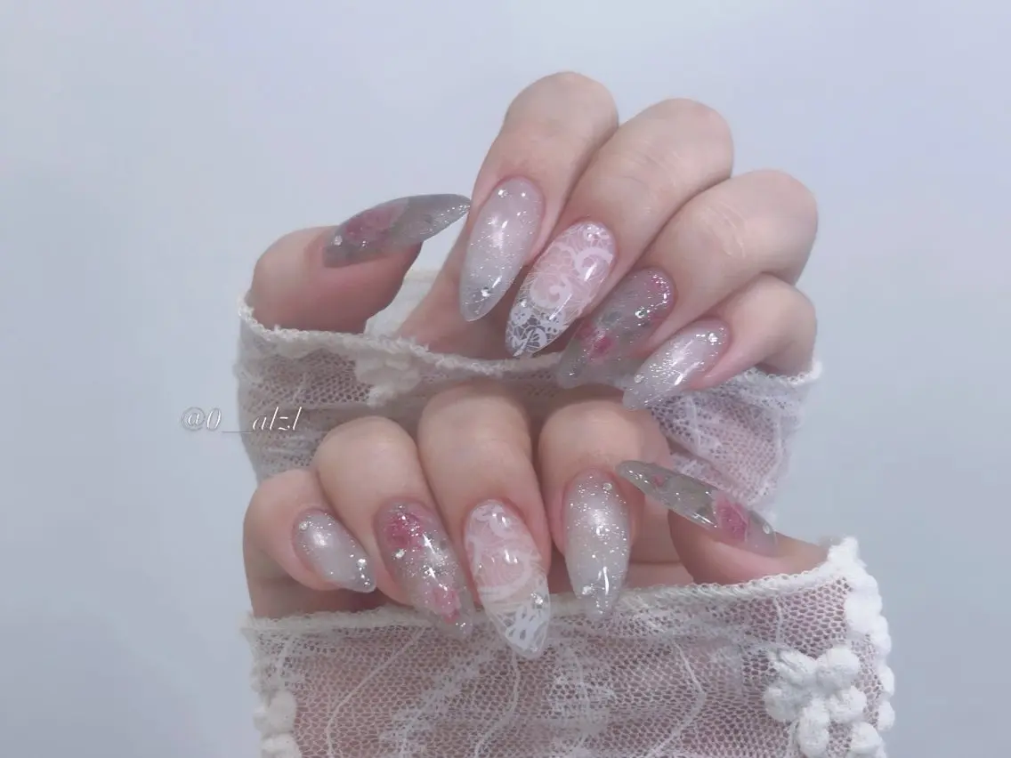 ネイル ハンドネイル 🩰ミキ/韓国♡ 大人girlyネイルのネイルデザイン