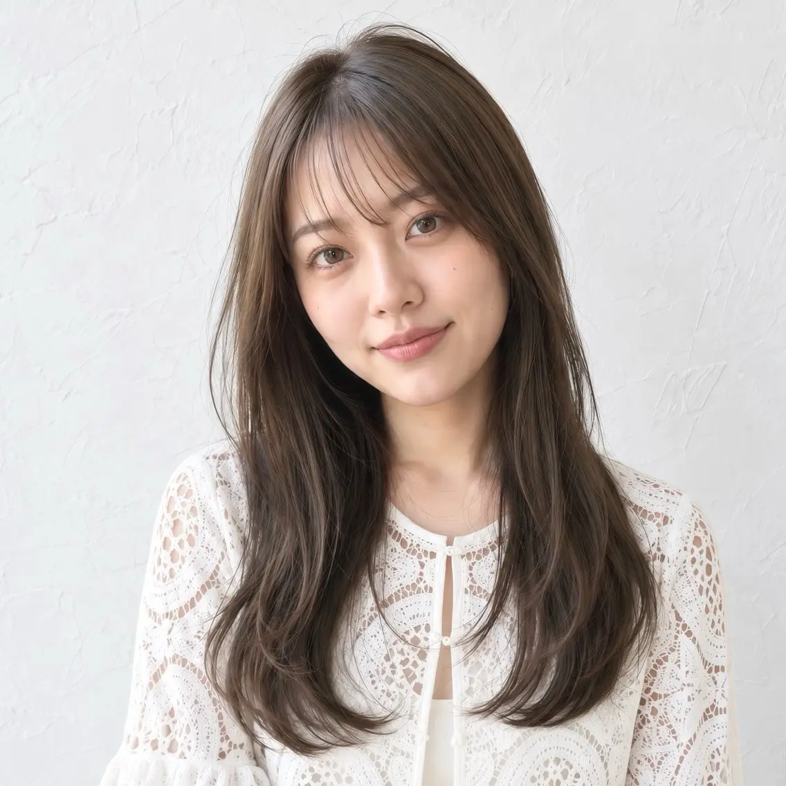 ロング カラー 透明感カラー グレージュ オリーブグレージュ オリーブグレー ロング カット ヘアカラー トリートメント 銀座/モテ🤍垢抜け レイヤー/あさみのヘアスタイル