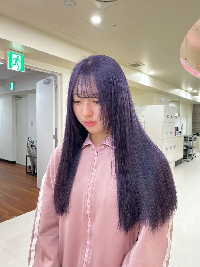 セミロング カラー ヘアカラー 💟RINNA 艶カラー💟のヘアスタイル