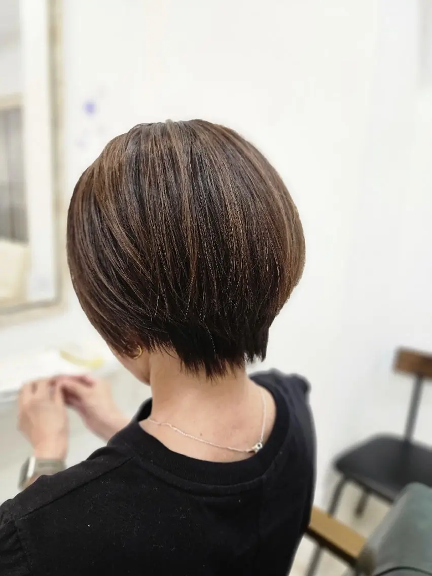ショート ショートヘア カット 林慶吾/ショート /ダメージレスカラーのヘアスタイル