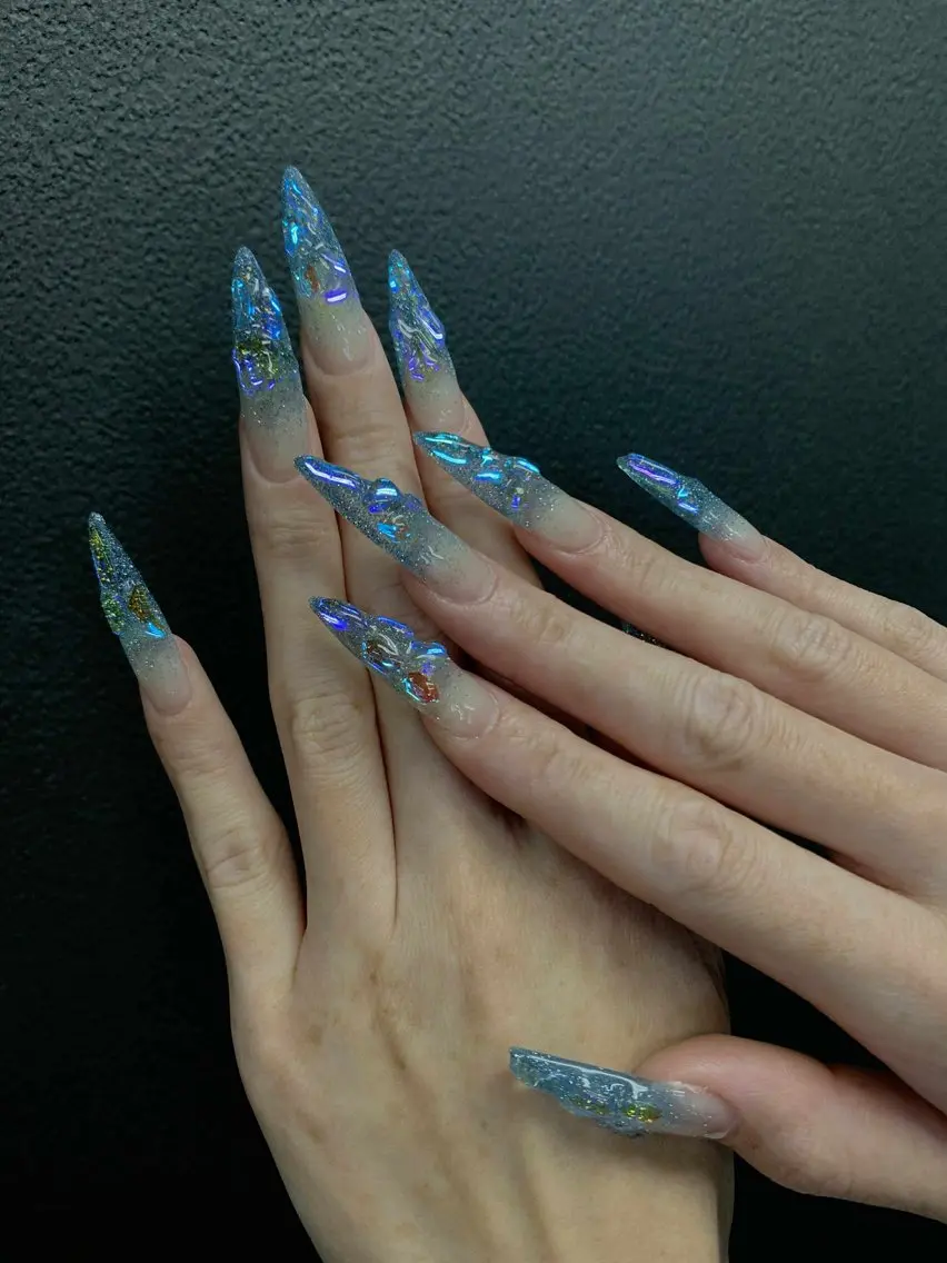 ネイル 韓国ネイル 持ち込み ニュアンスネイル ネイルチップ 冬ネイル LISA ANA.CHUOのネイルデザイン