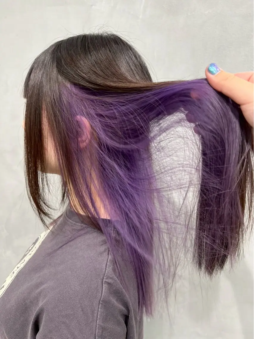 ロング カラー ハイトーンカラー🐬 えりかのヘアスタイル