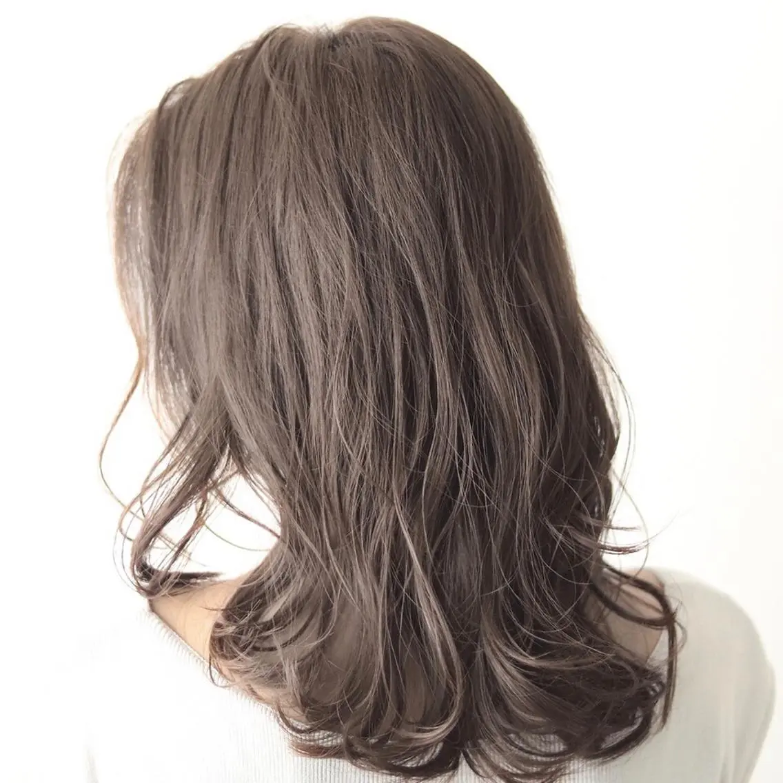 セミロング カラー パーマ 髪質改善🌈縮毛矯正 荻原 達矢のヘアスタイル