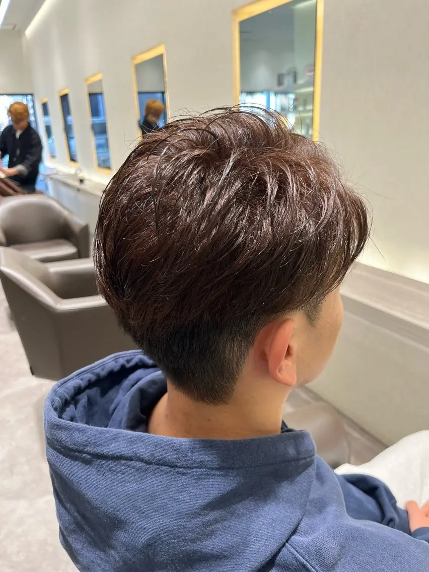 カラー メンズ ブラウンカラー 吉見 涼のヘアスタイル