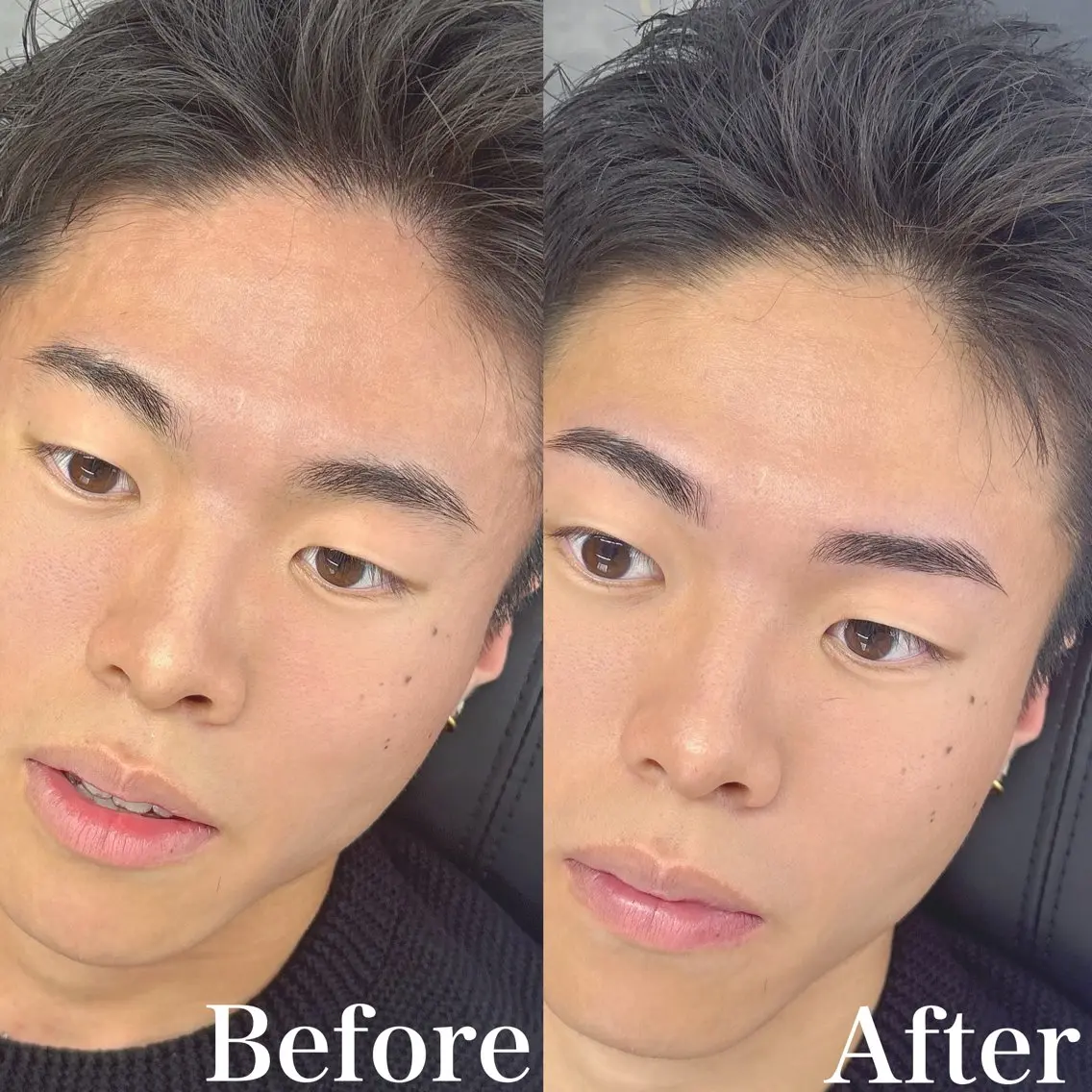 メンズ アイブロウ ワックス脱毛 眉カット 30空きあり Yusukeの眉毛・アイブロウイメージ