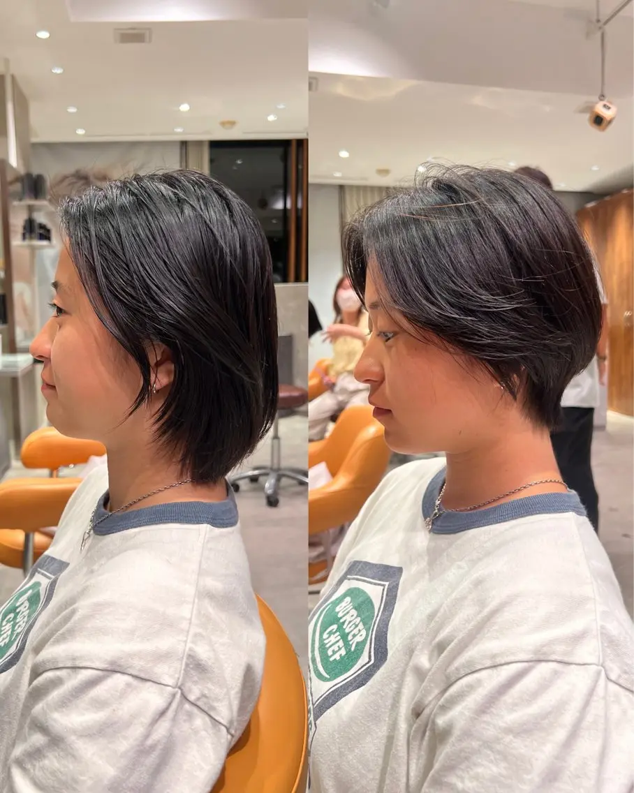 ショート ショートヘア カット/パーマ たるみことりのヘアスタイル