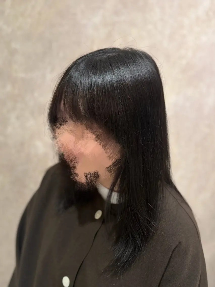 セミロング ヘアカラー 【EARTH三ツ境】 ももかのヘアスタイル