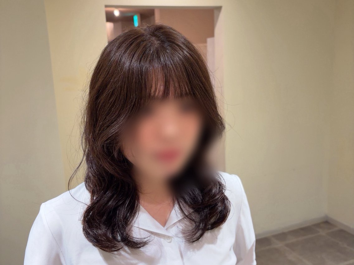 ミディアム パーマ ミディアムパーマ デジタルパーマ カット パーマ 西村 さくらのヘアスタイル
