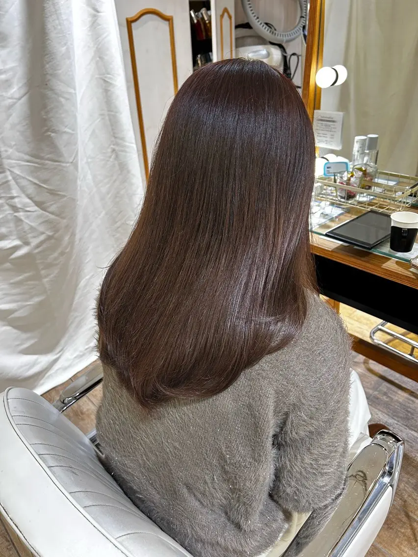 セミロング カラー ヘアカラー トリートメント 縮毛矯正/カラー/ ヘアセット/松田健佑のヘアスタイル