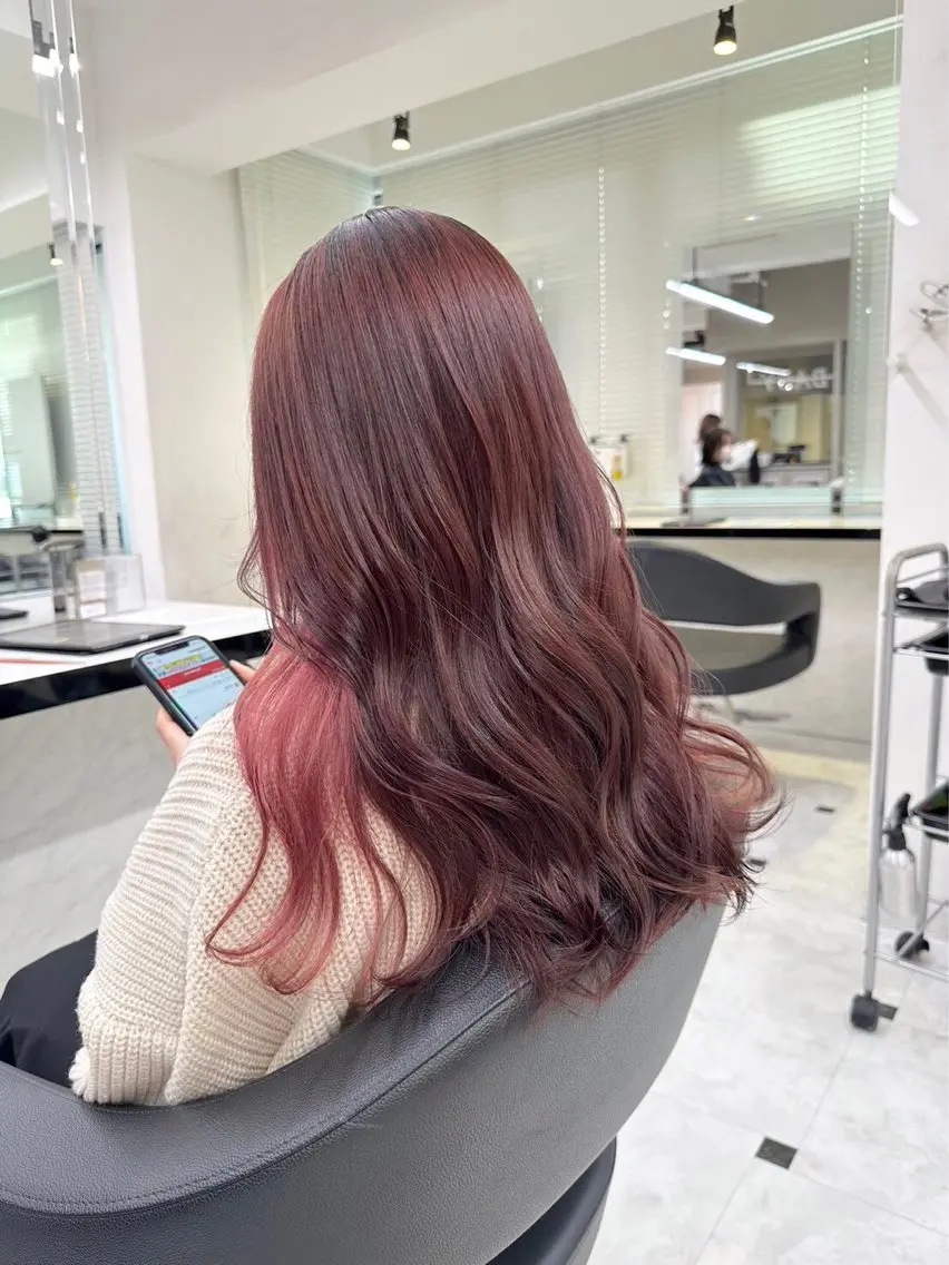 セミロング カラー ヘアアレンジ ヘアカラー トリートメント ヘッドスパ ヘアセット 〈公式〉🕯️ BABY上野🕯️のヘアスタイル