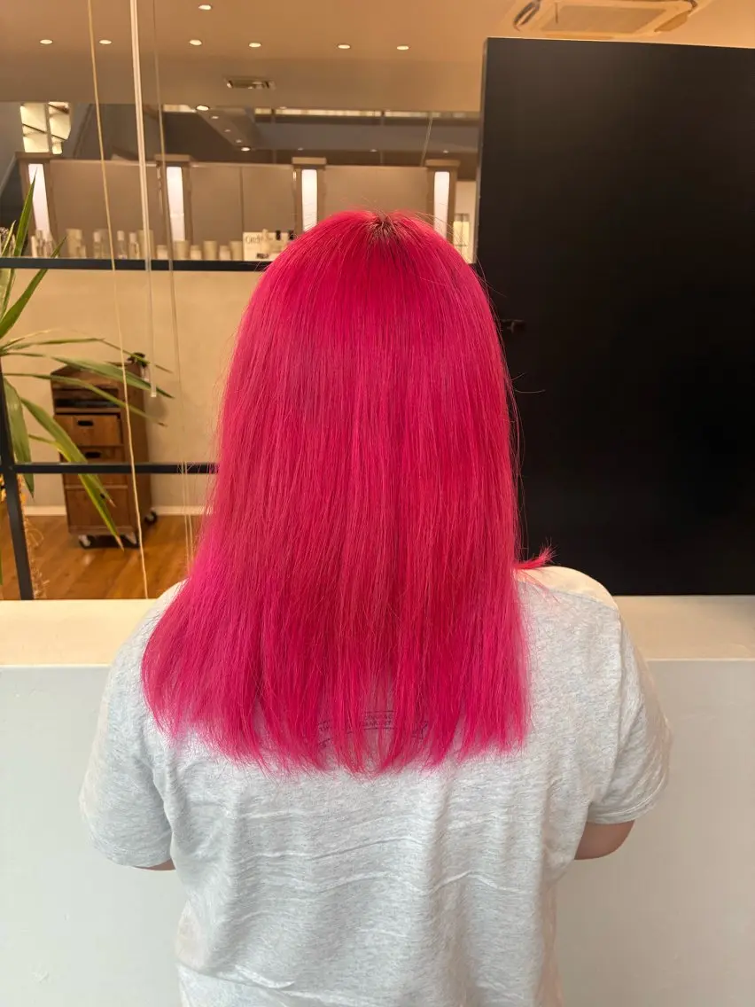 カラー ピンクカラー ヘアカラー 石川 菜月のマツエク・マツパデザイン