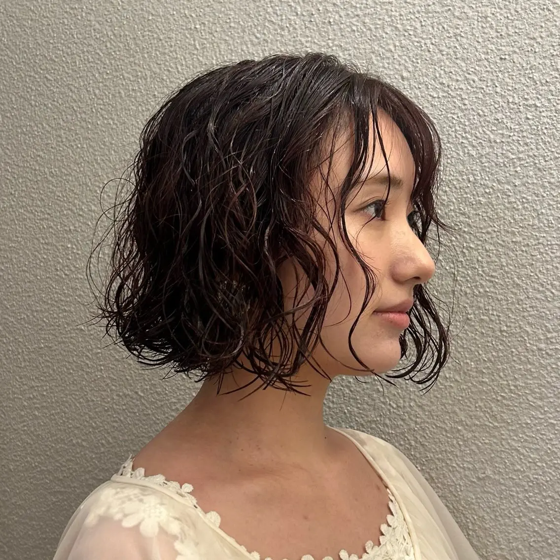 ミディアム パーマ ミディアムパーマ ボブ トリートメント ニュアンスパーマ カット ヘアカラー パーマ トリートメント 🌿ボブ パーマ高橋啓太🌿のヘアスタイル