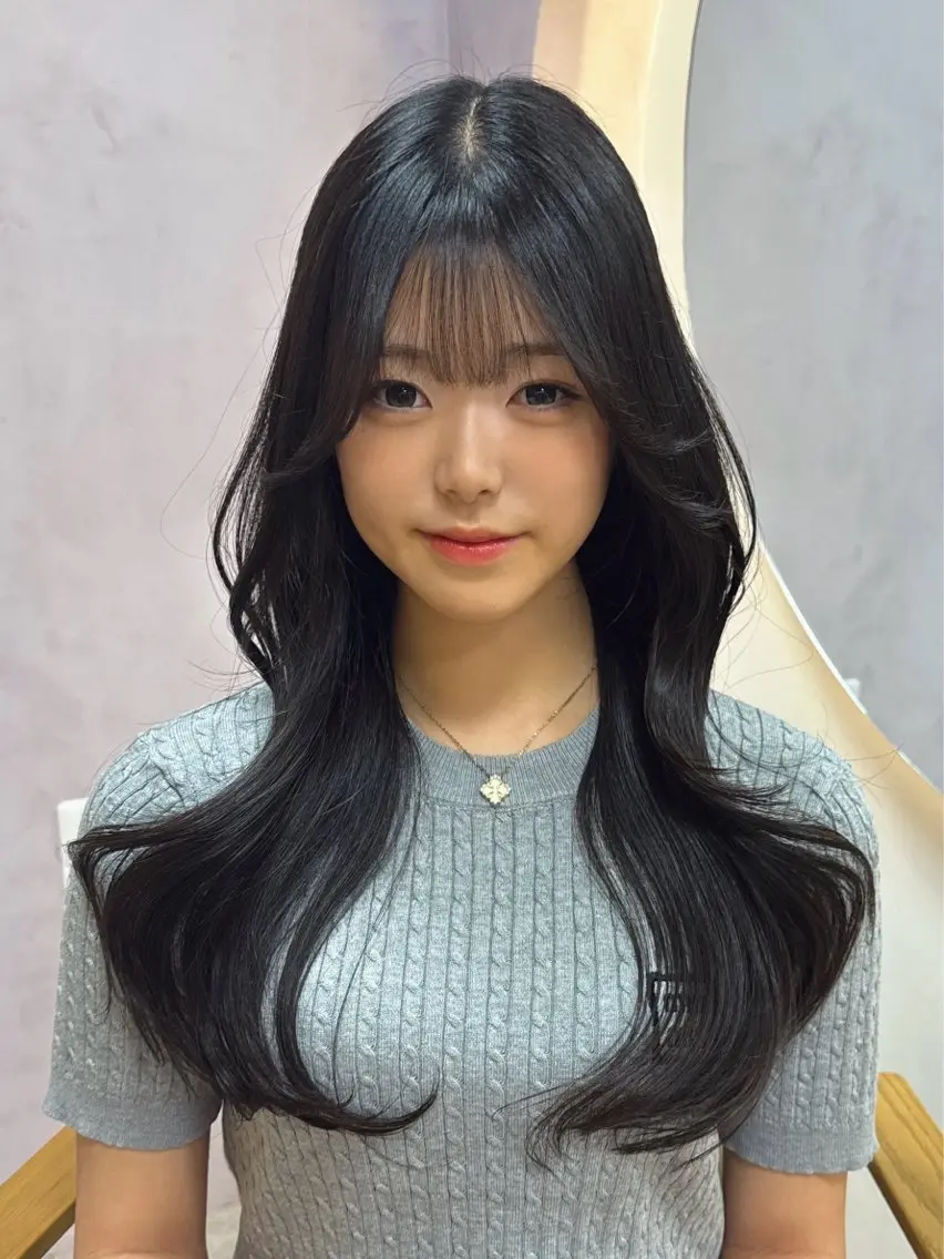ロング カット ヘアカラー トリートメント トレンド韓国レイヤー 🇰🇷のんのヘアスタイル