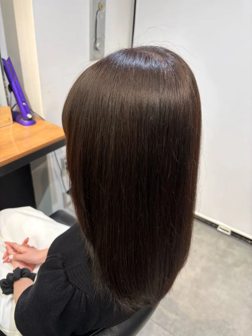 セミロング カラー ブラウンカラー 透明感カラー かなた /表参道/カラー募集のヘアスタイル