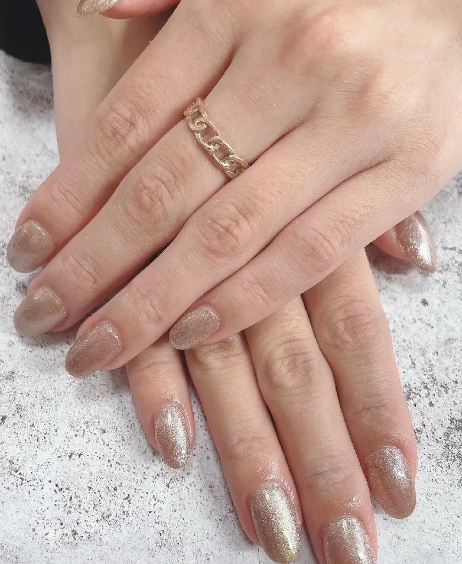 ネイル マグネットネイル マグネットワンカラー ワンカラーネイル ハンドネイル Nailsalon Blueのネイルデザイン
