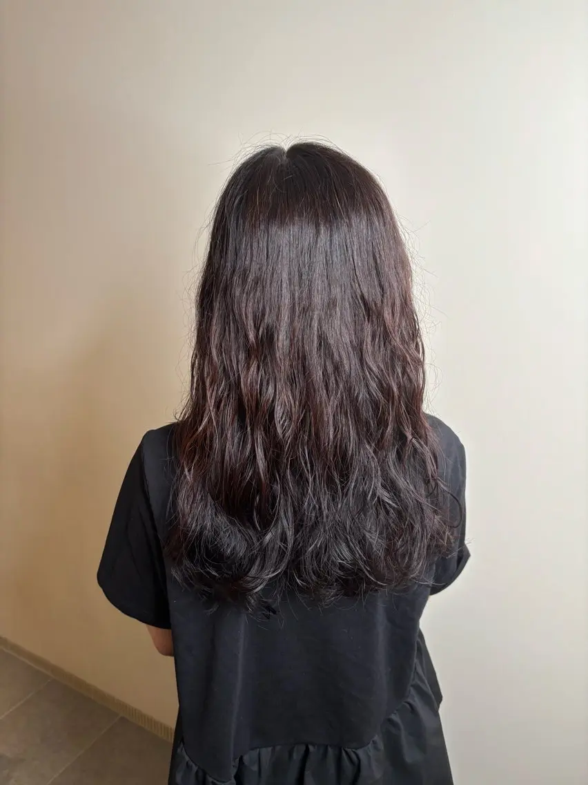 ロング パーマ 福井 伶菜のヘアスタイル