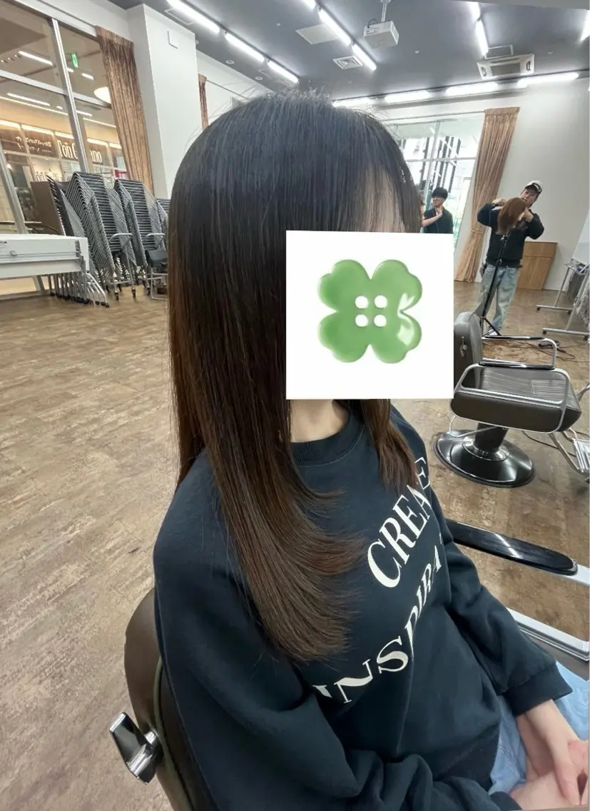【モデルメニュー】シャンプーカット＋クイックトリートメント付き✨¥0  補足説明確認必須メニュの写真