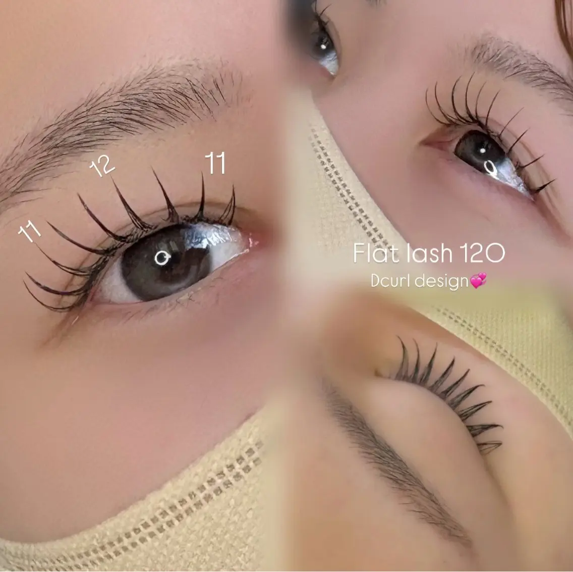 マツエク・マツパ Cカール フラットラッシュ マツエク Eyelash/富山 Miran♡のマツエク・マツパデザイン