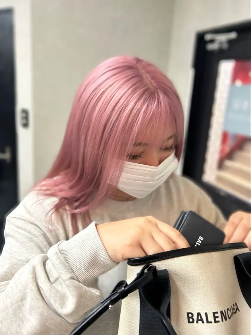 ロング ヘアカラー ハイトーン髪質改善 🫧大阪/kanonのヘアスタイル