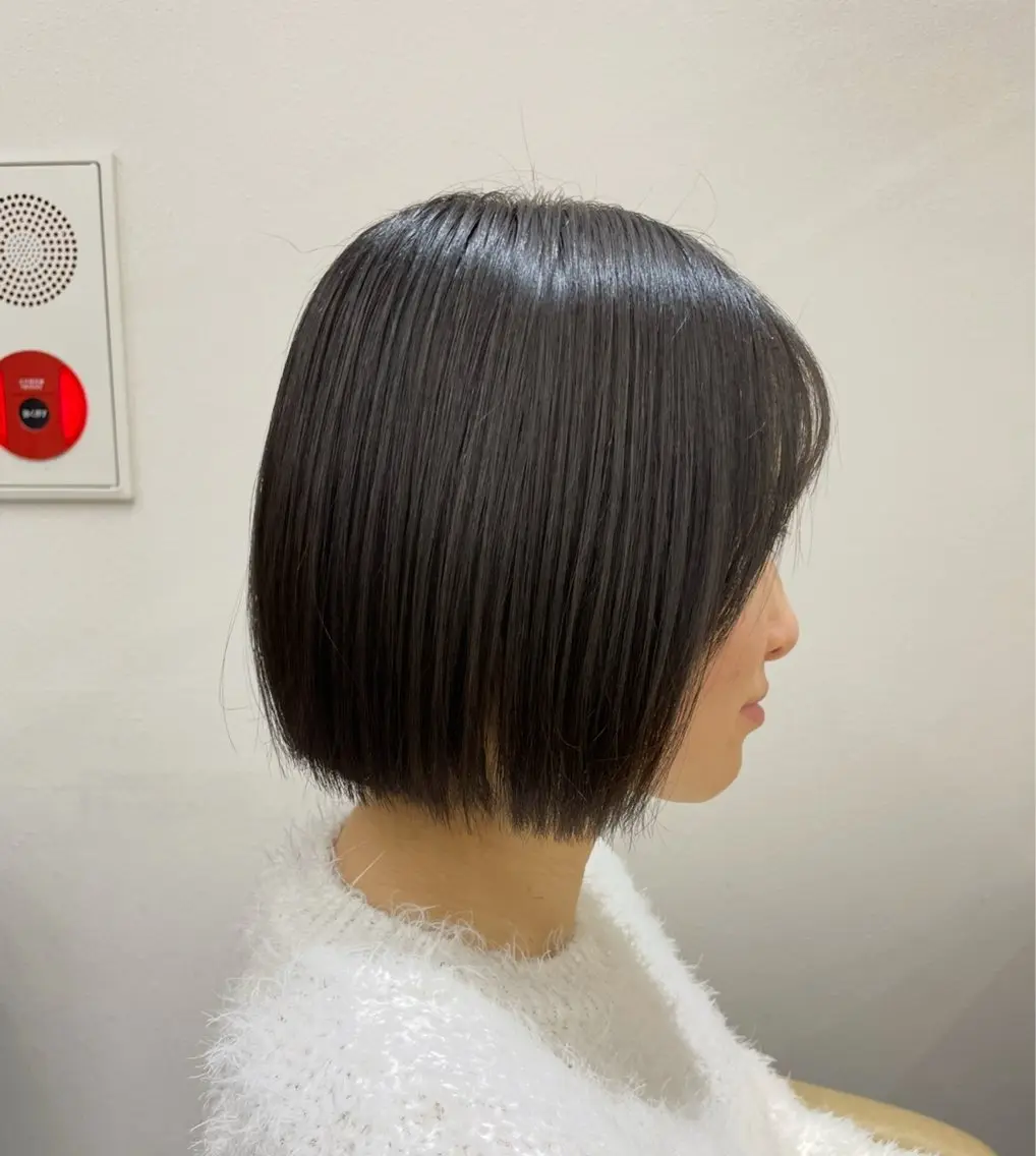 ショート カラー パーマ ショートヘア 縮毛矯正 カット 縮毛矯正 ♥️似合わせボブ/ 縮毛矯正/大和田拓夢のヘアスタイル