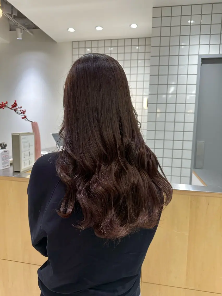 ロング ヘアカラー 🍇透明感カラー/ カットひかる🍒のヘアスタイル