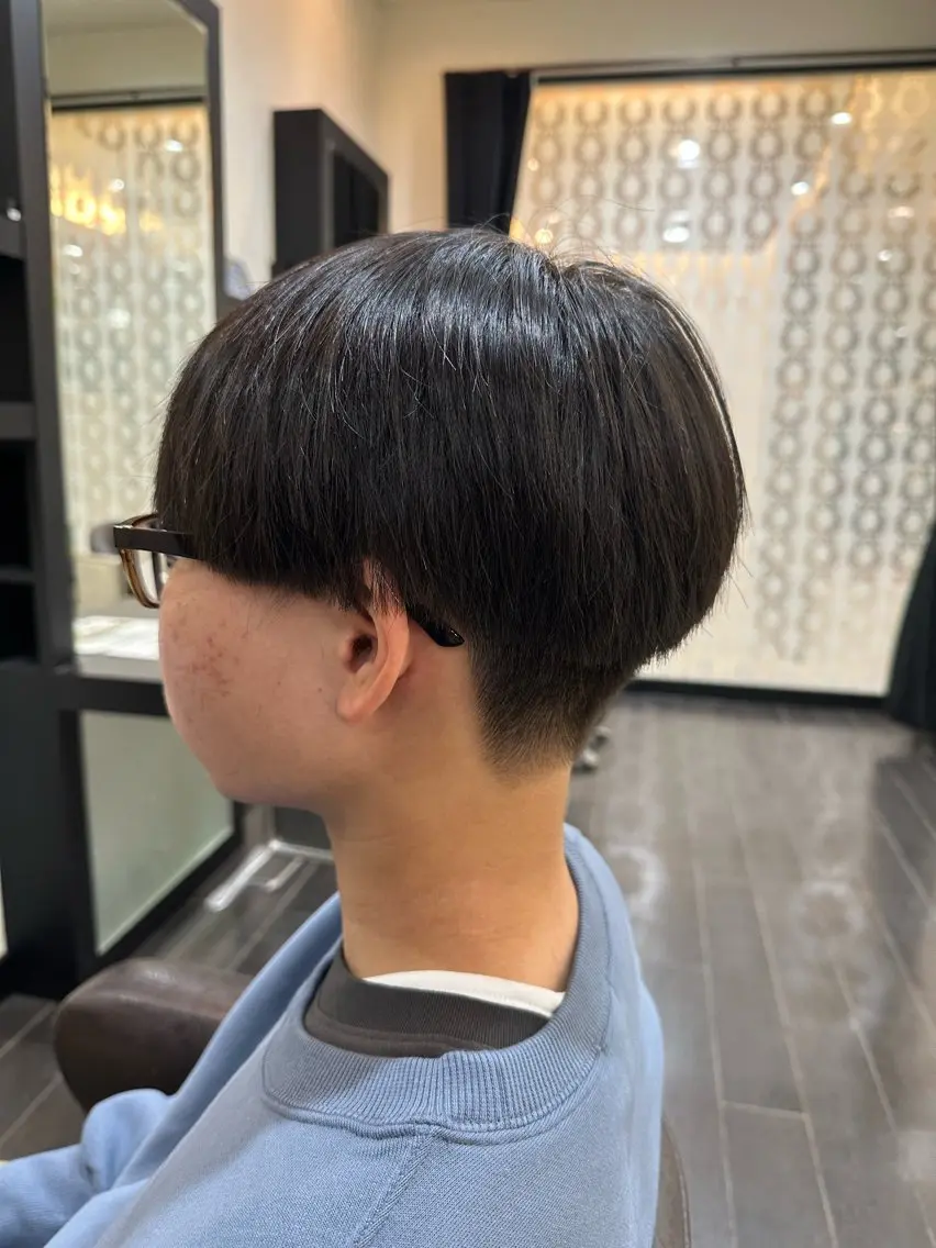 メンズ ナチュラルヘア 神田一瑳のヘアスタイル