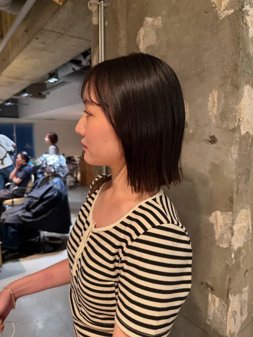 ミディアム 河本 伶のヘアスタイル
