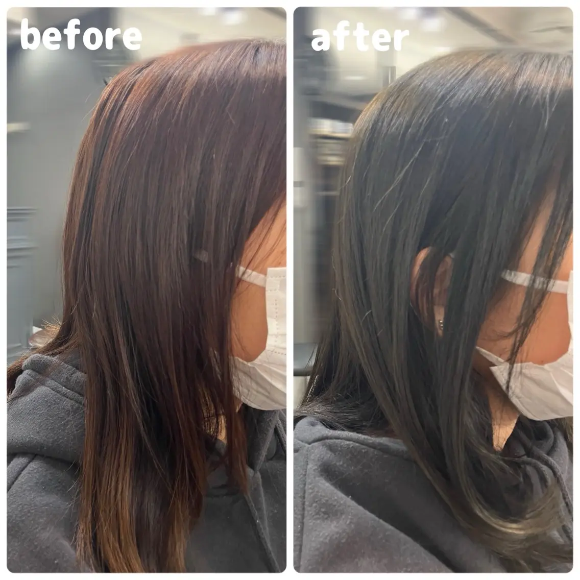 ロング カラー 透明感カラー グレージュ ヘアカラー 🫧艶カラー osawa🐳🫧のヘアスタイル
