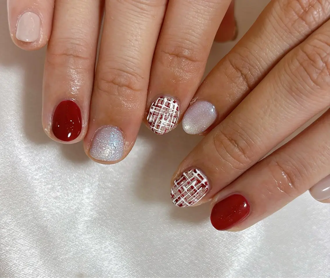 ネイル アニマル柄 オーロラネイル フットネイル フレンチネイル ジェルネイル ハンドネイル mogunail &blowのネイルデザイン