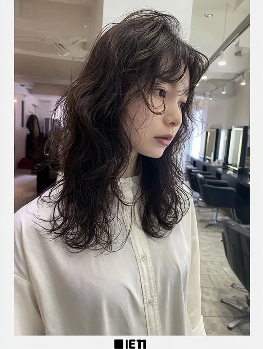 セミロング ドライパーマ/ ホットパーマ木村純也のヘアスタイル