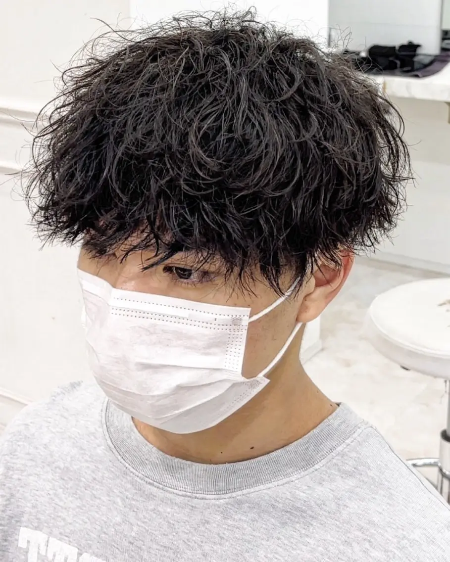 パーマ メンズ メンズ韓国風 マッシュ メンズパーマ ツイストスパイラルパーマ 波巻きパーマ 波巻きスパイラル 近藤剛　浦和のヘアスタイル