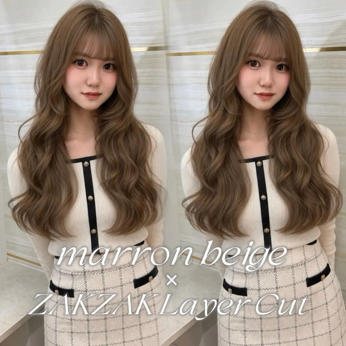 セミロング カラー 透明感カラー ヘアカラー トリートメント 🍑ももか🍑モデル 様募集中/浦和🦋のヘアスタイル