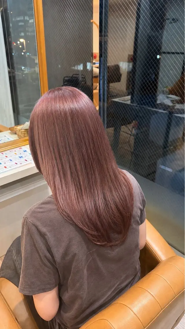 🍒大人気の暖色カラー+Aujuaトリーメント🤍の写真