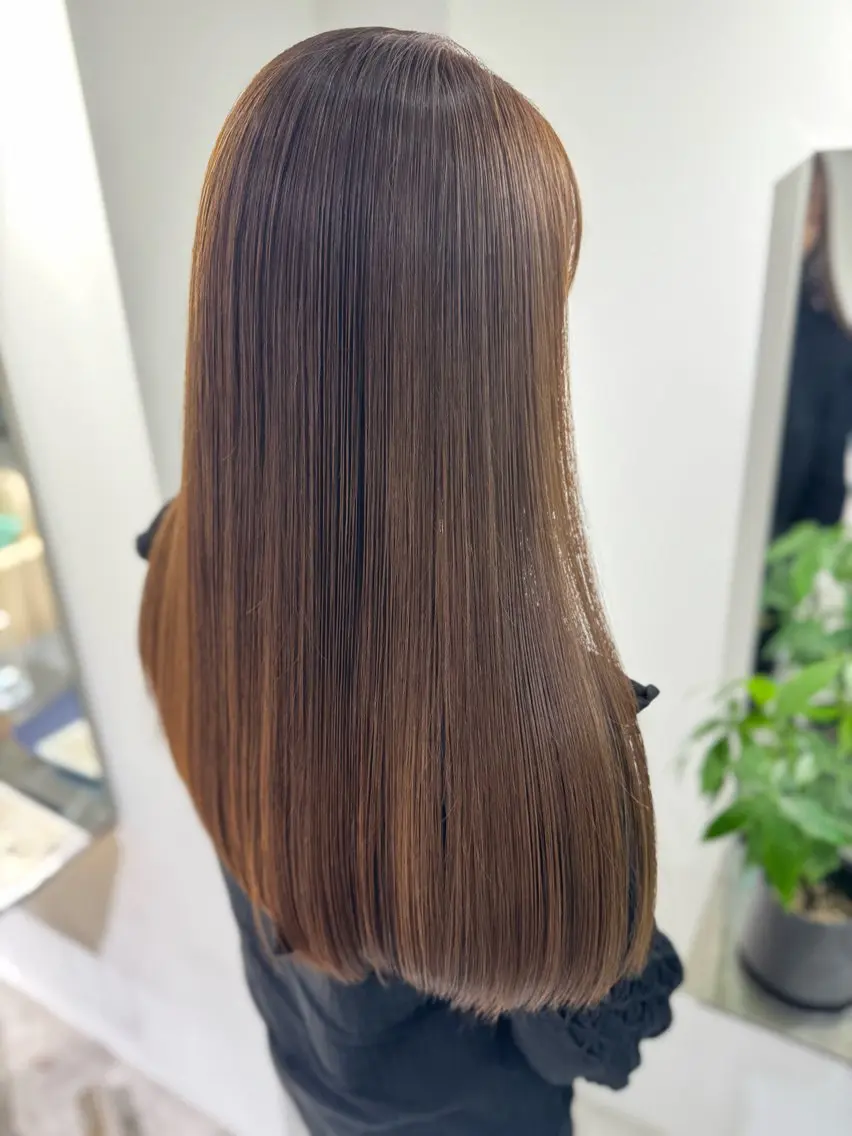 ロング カラー 髪質改善 カット ヘアカラー トリートメント 夜23時まで予約🉑 reverieあきらのヘアスタイル