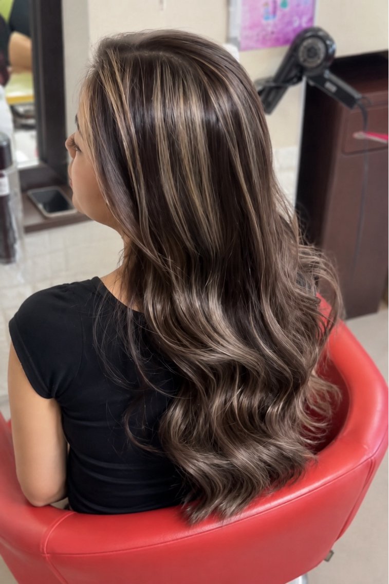 カラー ブリーチ メッシュ ナカジマ美容室東鯖江 kaoriのヘアスタイル