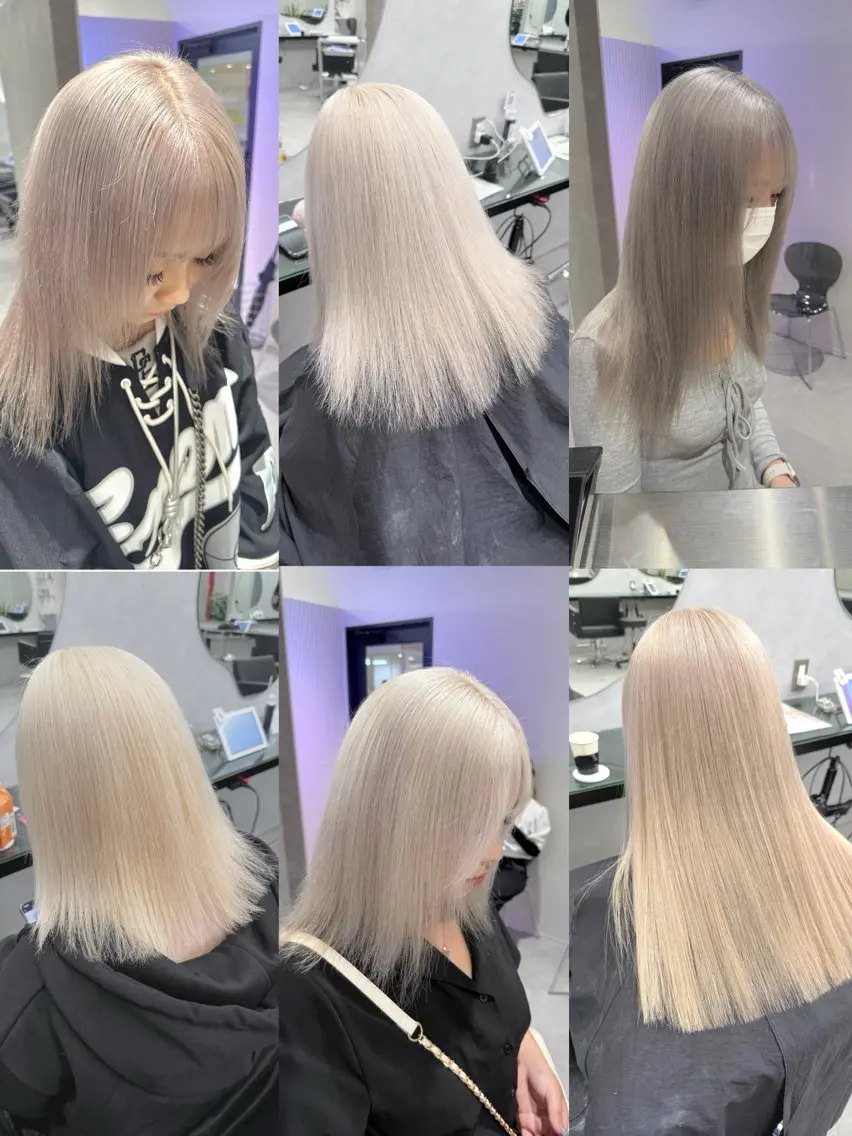 【ご新規様限定】💎✨ハイブリーチ+ケアカラー+補修トリートメント(ブリーチ2回)💎✨の写真