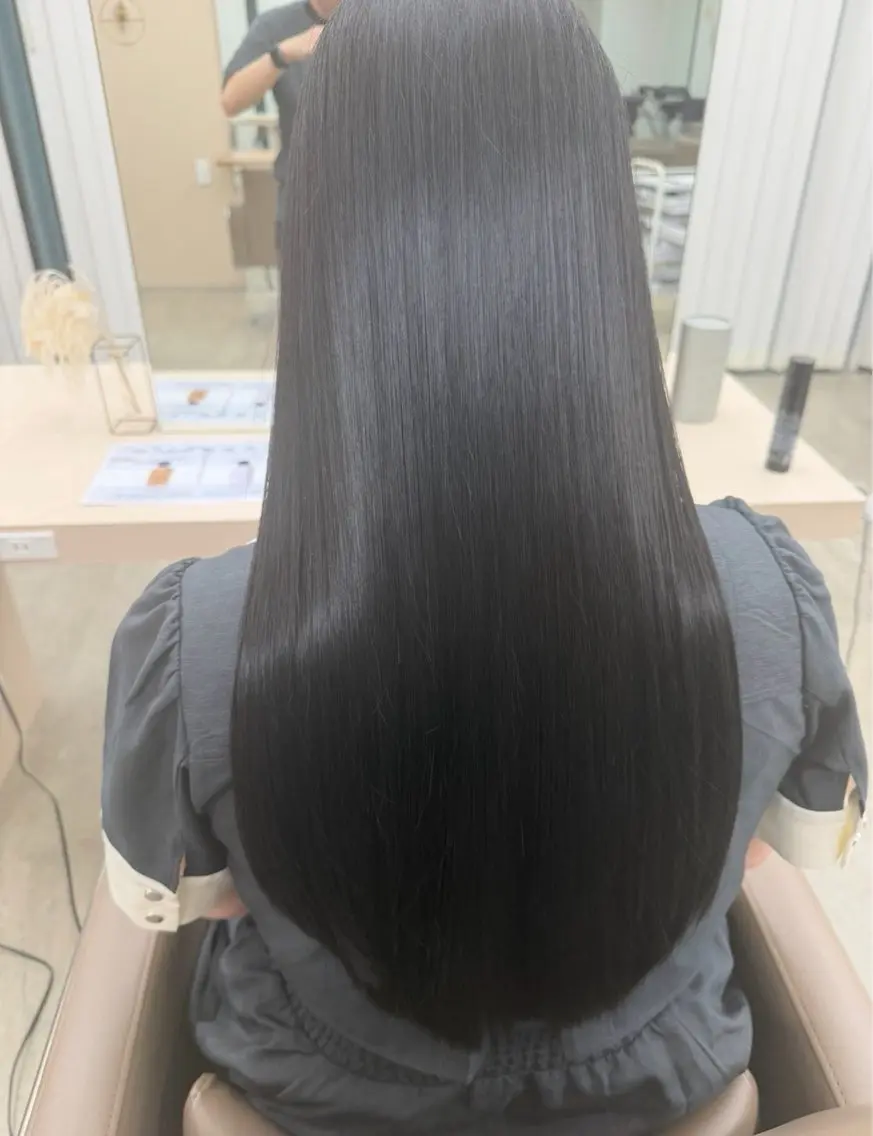 ロング 髪質改善 縮毛矯正 カット 縮毛矯正 笠原 裕貴のヘアスタイル