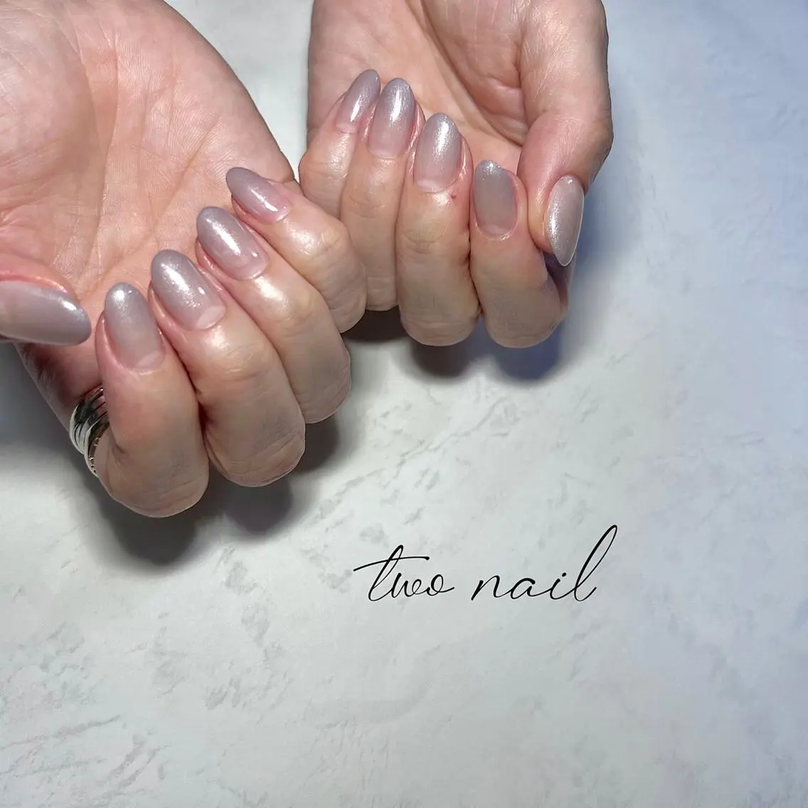 ネイル アートネイル フットネイル ハート ニュアンスネイル ホワイト ハンドネイル two nailのネイルデザイン