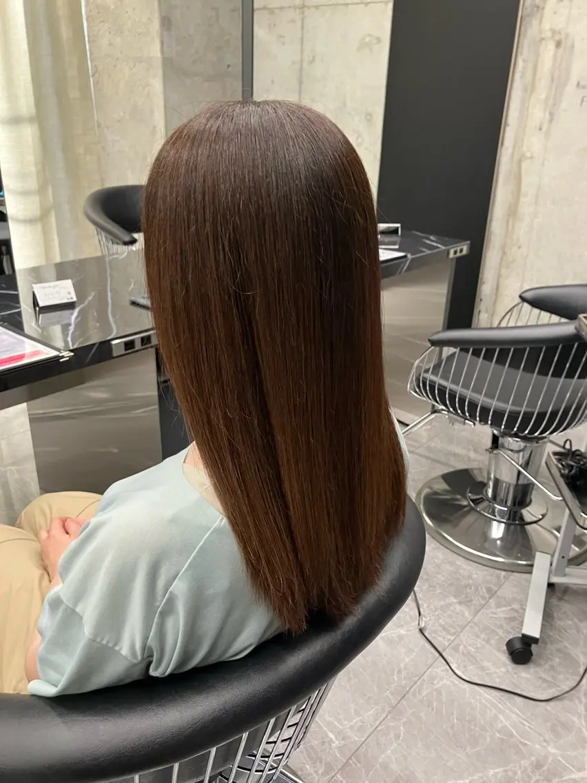 【💖ミニモ限定特別価格💖】✨️髪質改善艶髪ストレート✨️+カット+保湿Tr+今ならホームケアプレゼント🎁✨️の写真