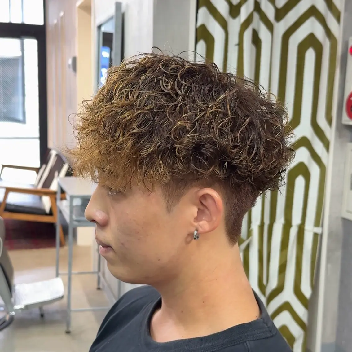 ショート パーマ ヘアアレンジ メンズ MENIN メンズ サロン　望月　涼太のヘアスタイル