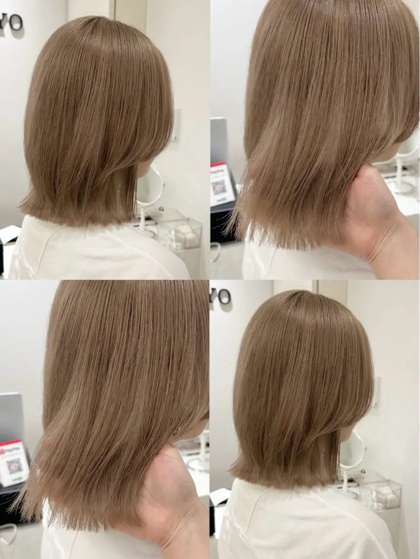 ミディアム ヘアカラー りん 渋谷のヘアスタイル